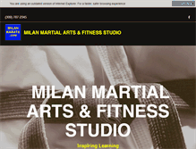 Tablet Screenshot of milankarate.com
